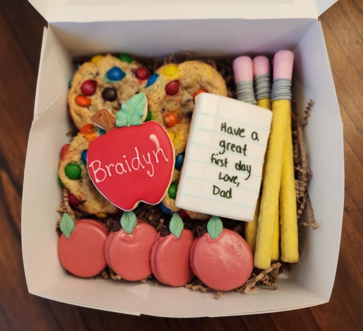 Back to School custom goodie box for Teacher by Navesink Bakery