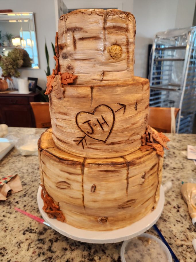 Custom Wedding Cake by Navesink Bakery