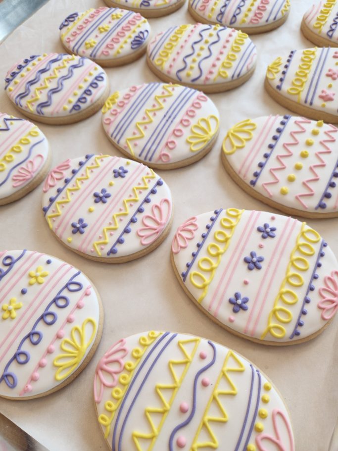 Decorated custom Easter cookies by Navesink Bakery